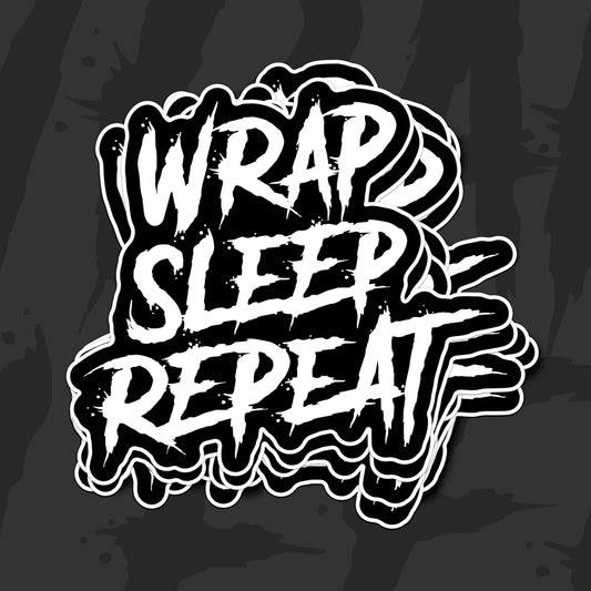 Wrap Sleep Repeat Sticker Pack